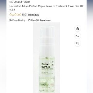 Naturelab Tokyo Perfect Repair leave-in treatment Travel size- 30ml